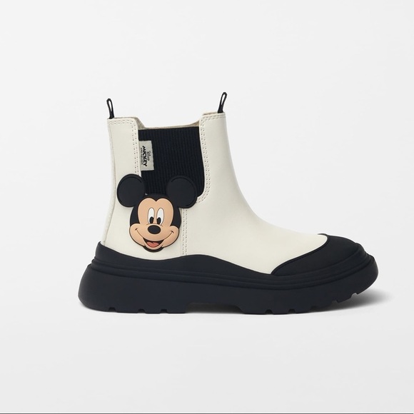 Zara Other - NWT. Zara Kids ©DISNEY MICKEY MOUSE Ankle Boots. Size 4.